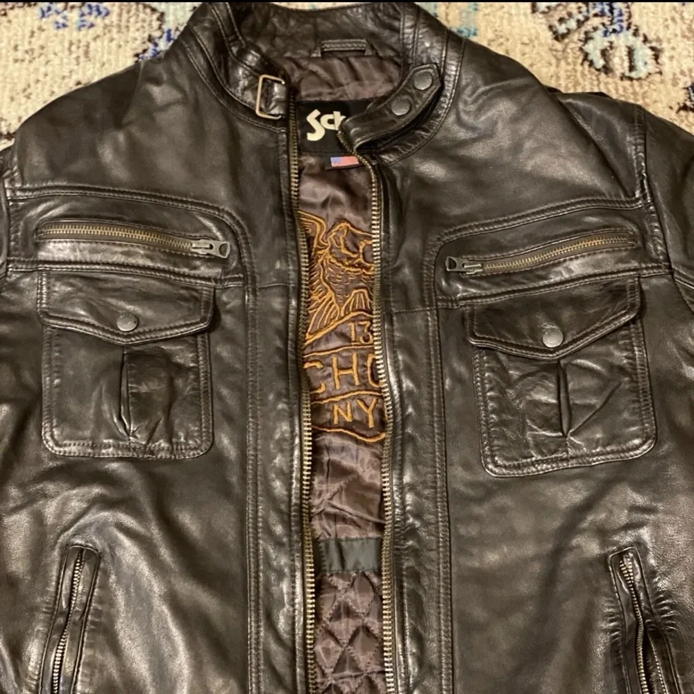 Schott nyc leather jacket. Very soft comfortable and stylish - Picture 9 of 9